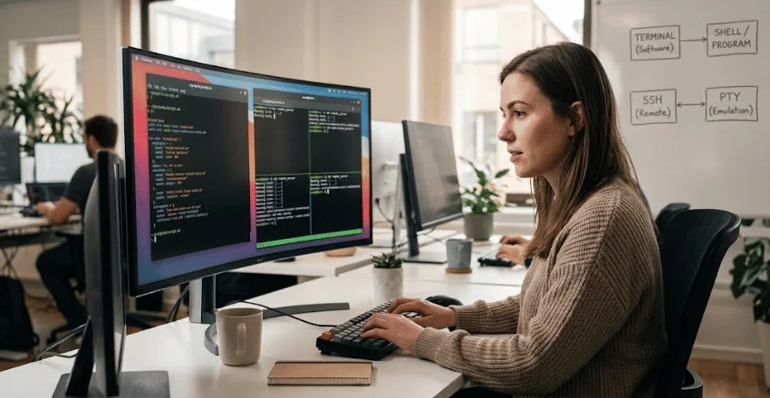 How Terminals and PTYs Differ